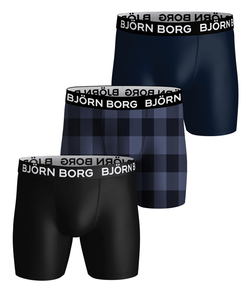 Bjorn Borg Performance boxershorts 3-pack ruit