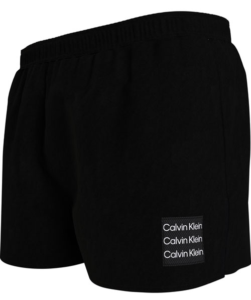 Calvin Klein zwarte zwemshort zijkant