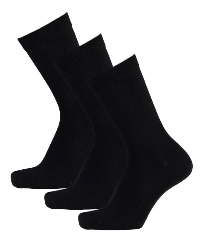Apollo sokken zwart 3-paar