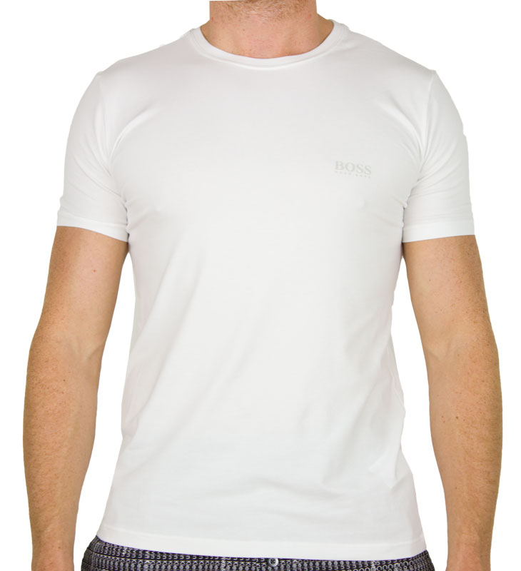 Hugo Boss T-shirts 2-pack wit voorkant