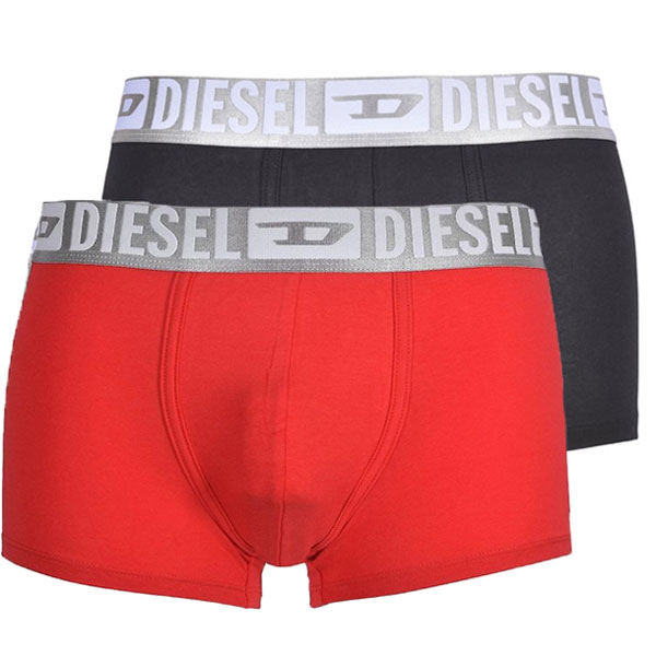 Diesel Damien 2-pack boxershorts rood-zwart