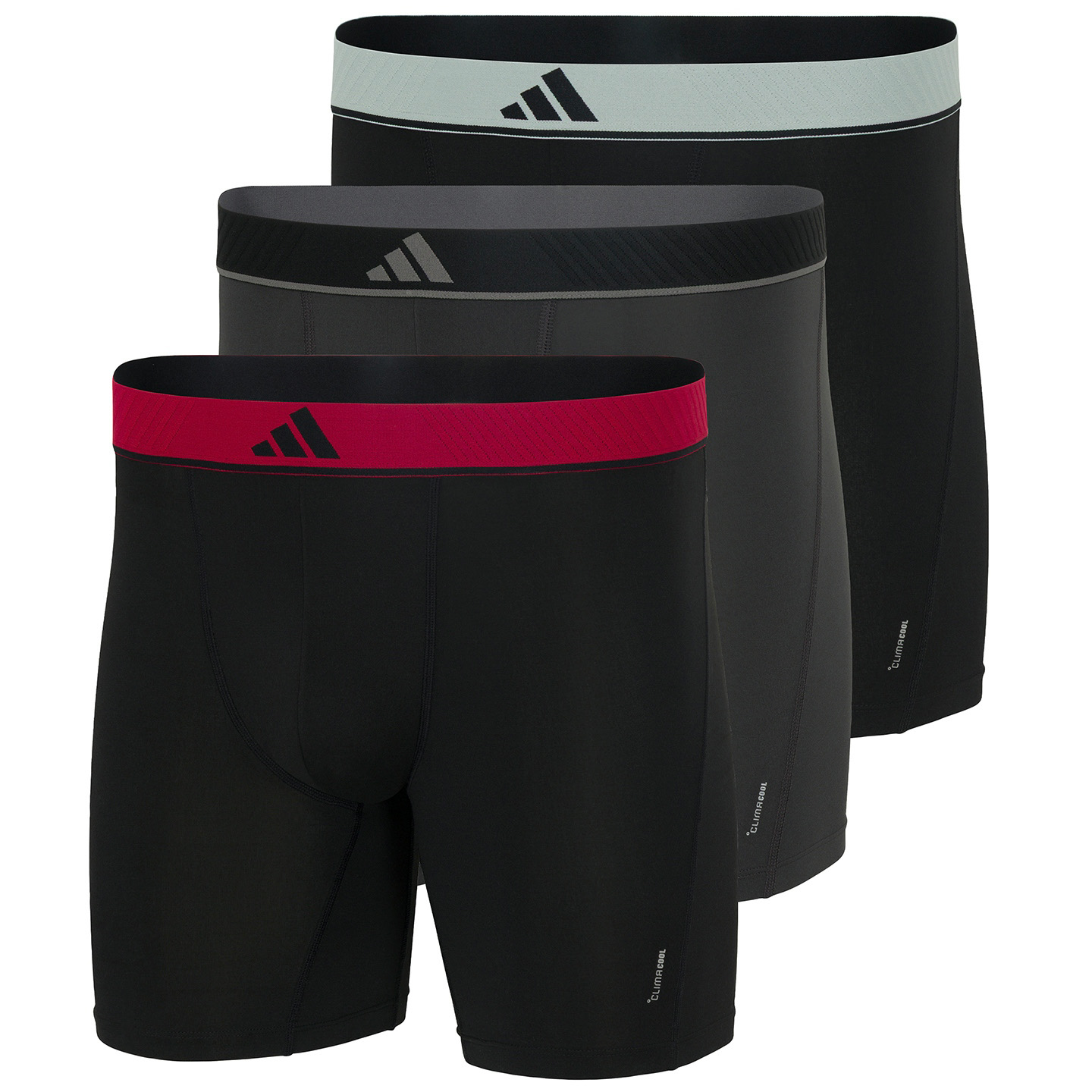 Adidas Boxershorts Micro flex 3-pack zwart grijs