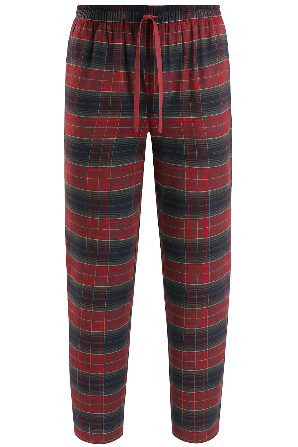 Schiesser flanelle Pyjamabroek met ruit rood 