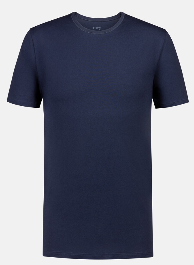Mey T-shirt dry cotton ronde hals blauw