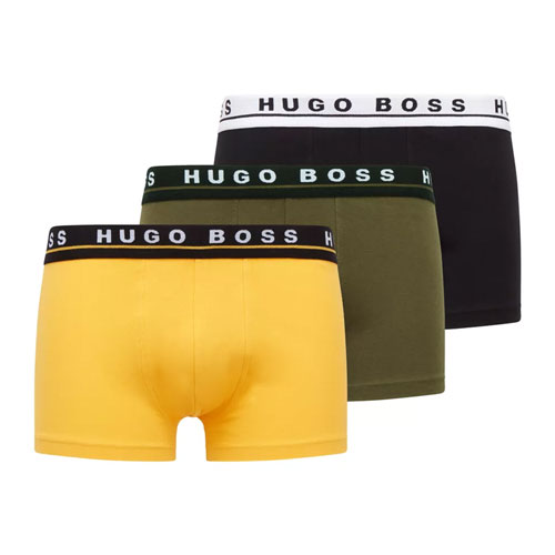 Hugo Boss boxershorts 3-pack geel-groen-zwart
