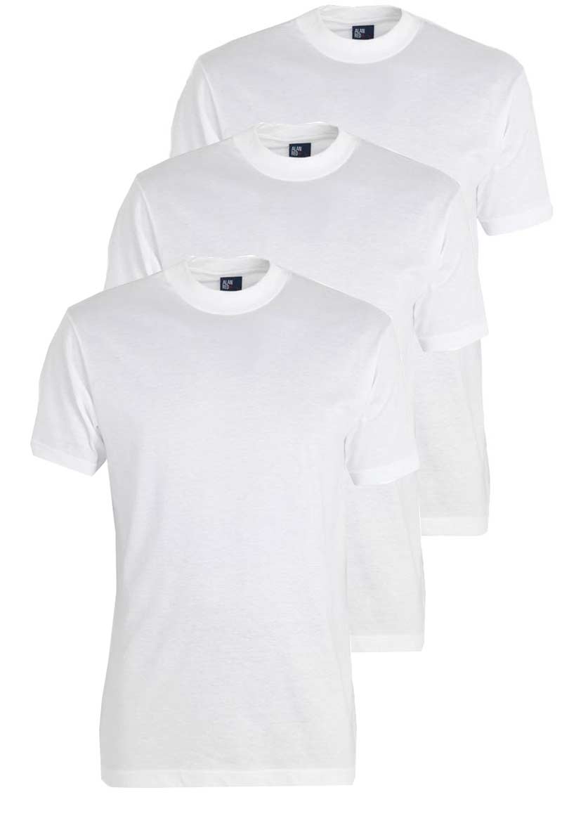 Alan Red Virginia T-shirts actie 3-pack