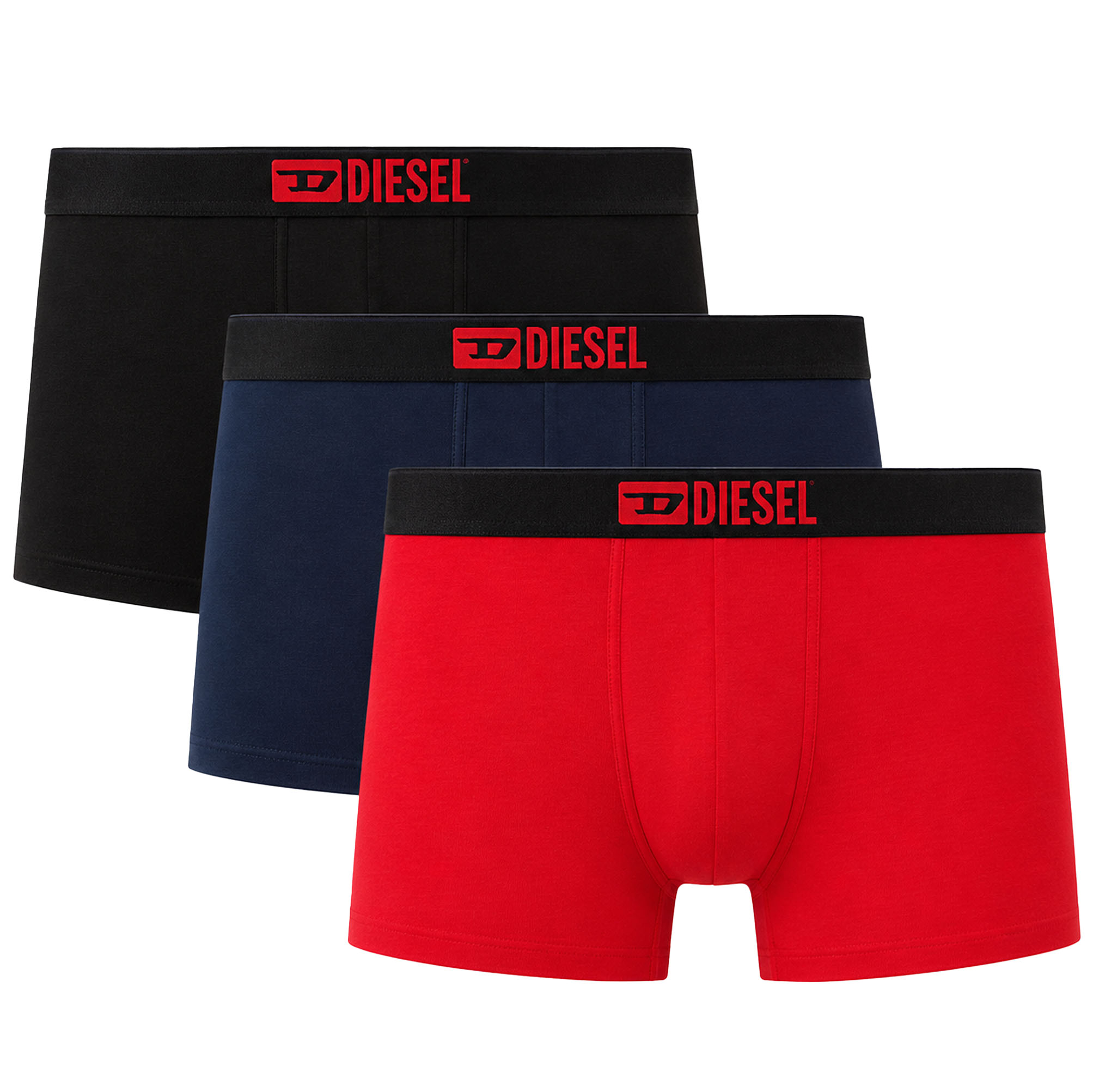 Diesel Boxers Damien 3-pack blauw-rood-zwart