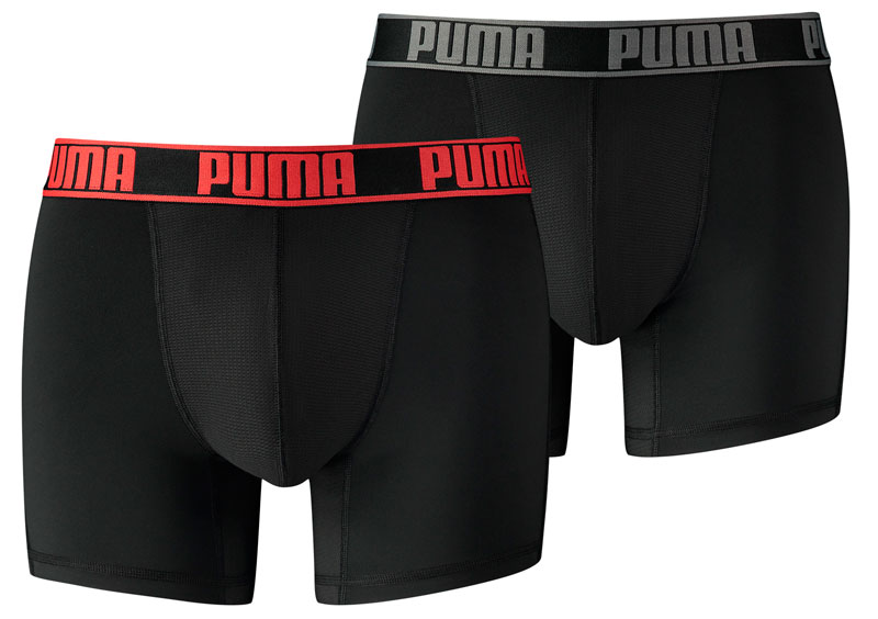 Puma boxershorts Active 2-pack zwart