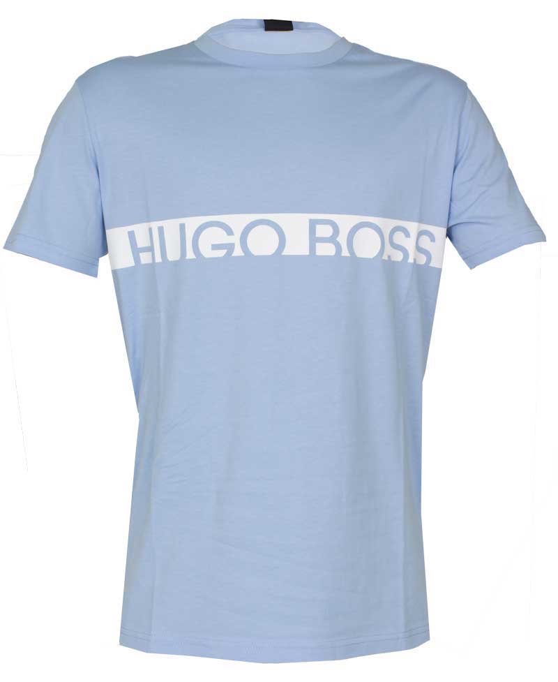 Hugo Boss T-shirt logo blauw voorkant