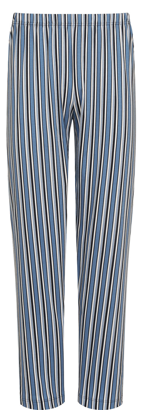 Mey pyjama blauw met gestreepte broek broek