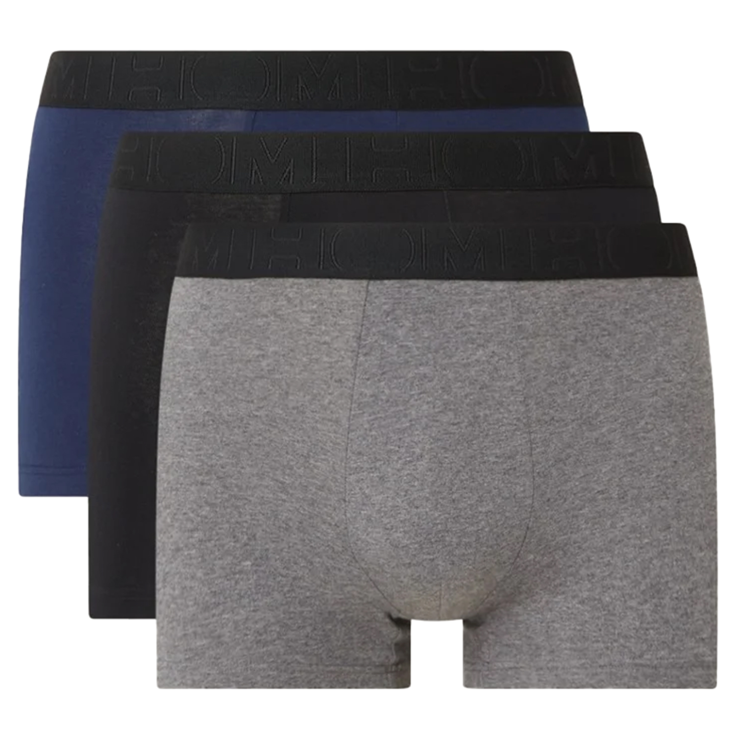 Hom boxershort Tonal 3-pack zwart-grijs-blauw