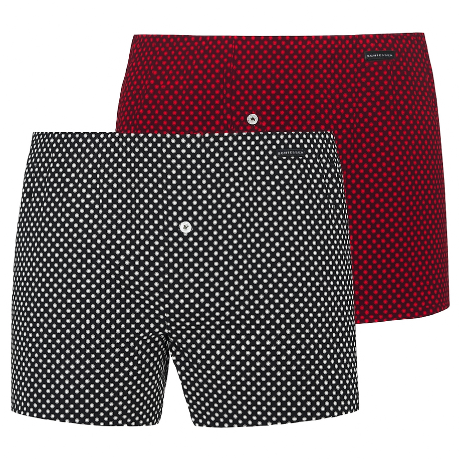 Schiesser Boxers met hartjes print 2-pack