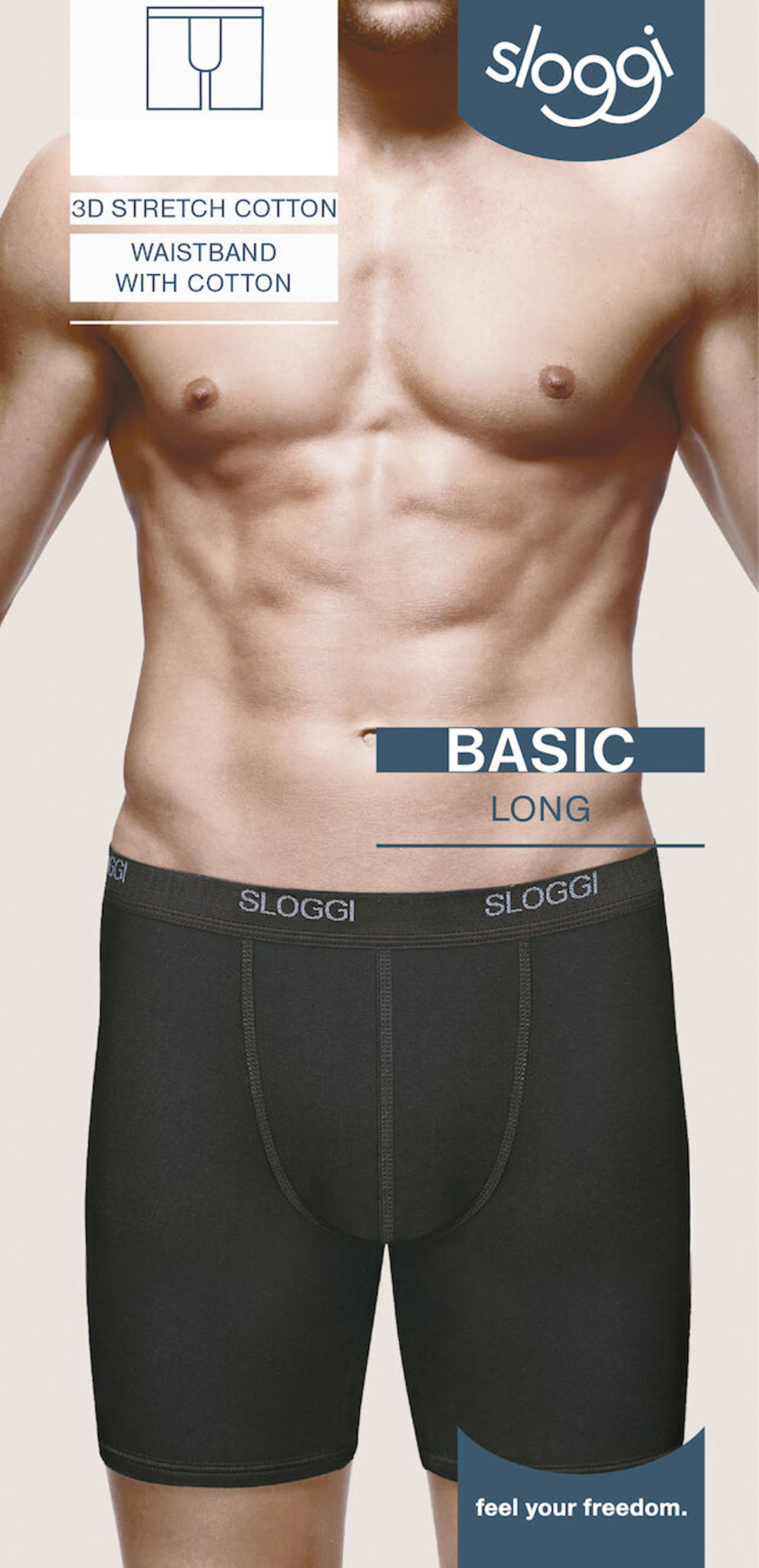 Sloggi basic short long zwart