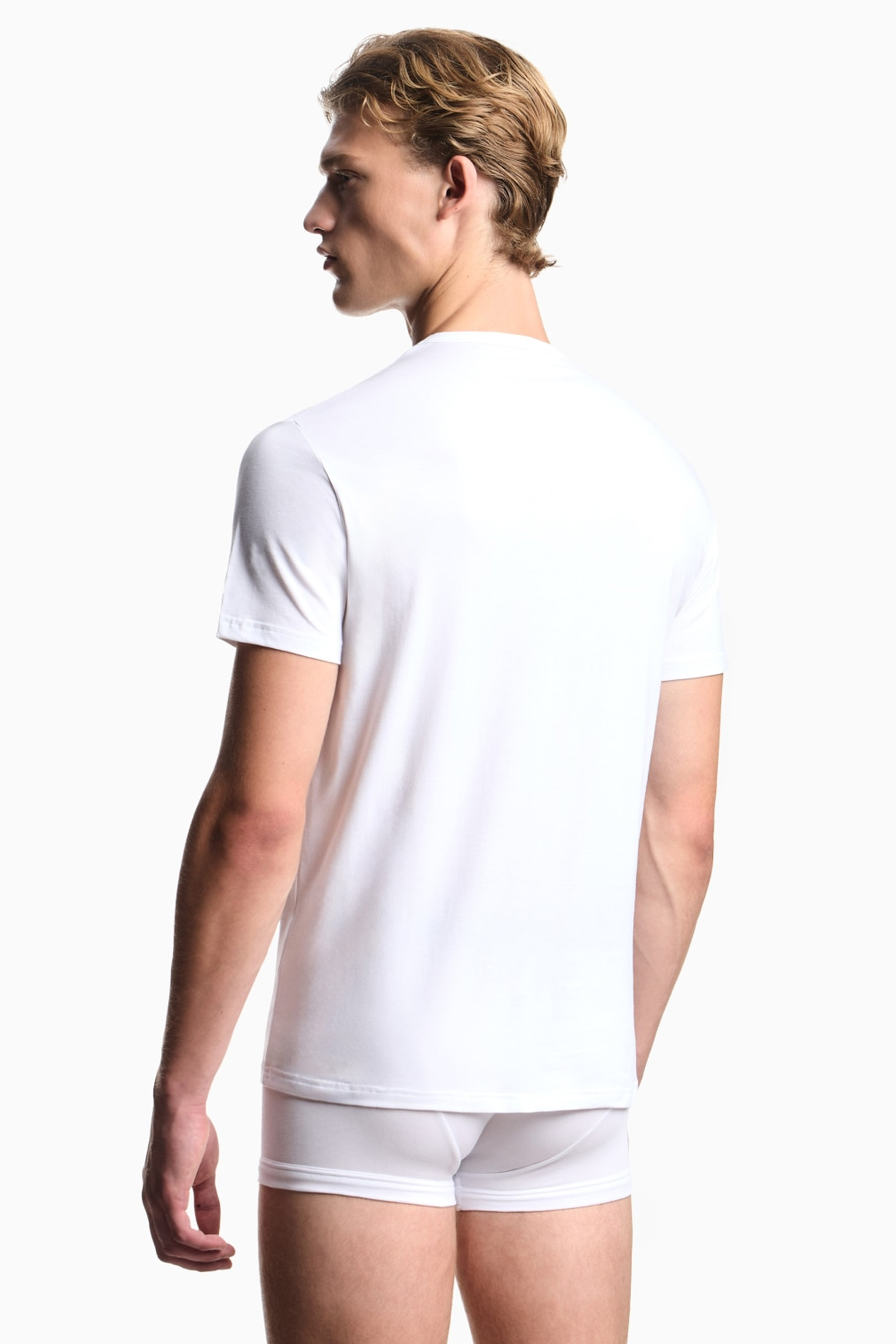 Armani T-shirts met ronde hals 2-pack wit