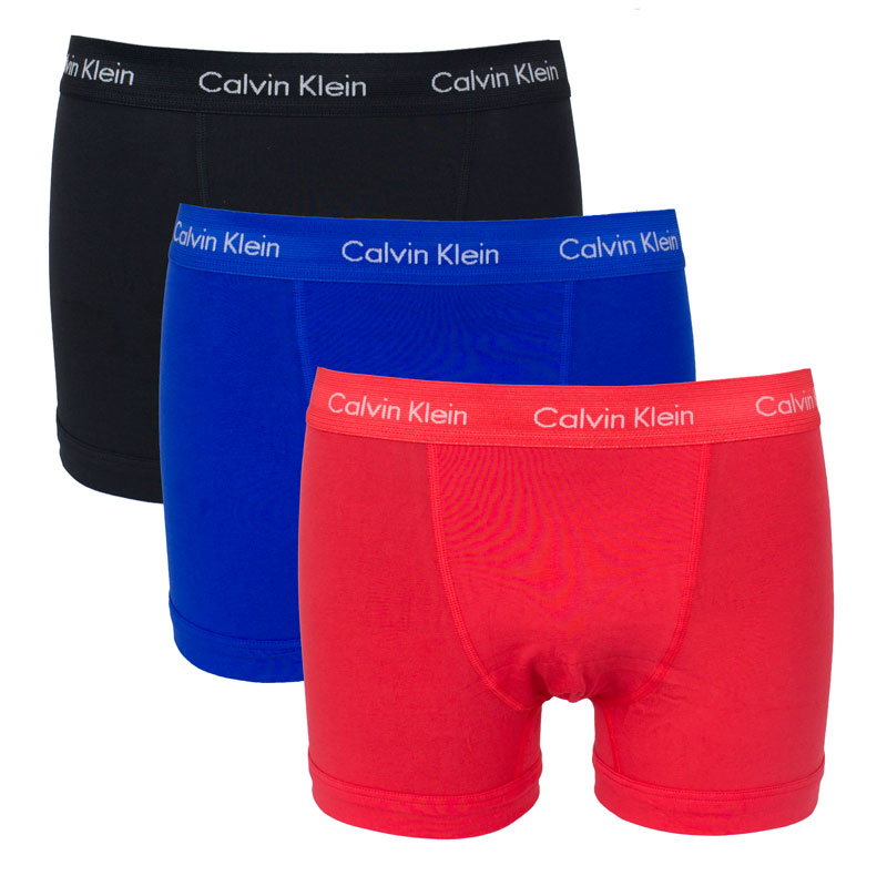 Calvin Klein boxershorts 3-pack oranje-grijs-blauw