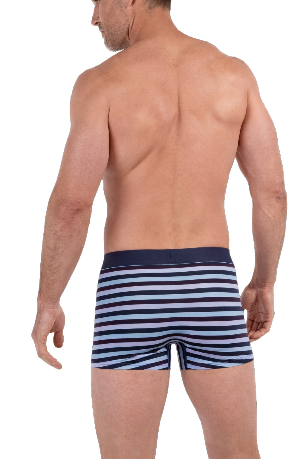 Hom boxershort Atlantic microfiber blue stripes