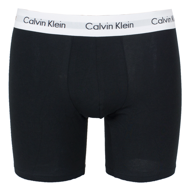 Calvin Klein boxershorts long 3-pack zwart-wit voorkant