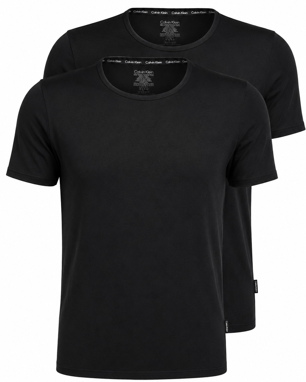 Calvin Klein T-shirt modern cotton 2-Pack zwart