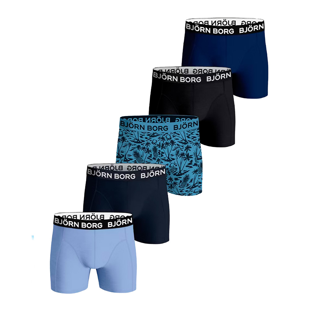 Bjorn Borg boxershort For Boys 5-pack blauw + printje