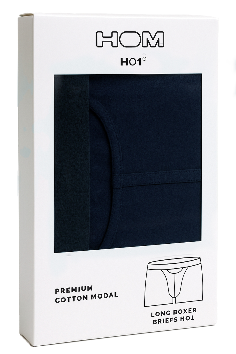 Hom Ho1 Boxershorts long actie 6-pack blauw
