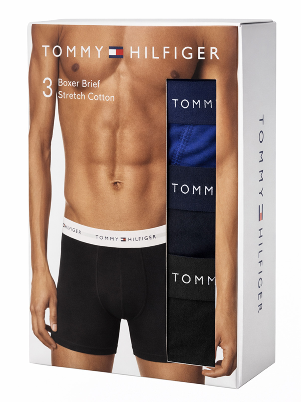 Tommy Hilfiger boxershorts Stretch cotton 3-pack blauw