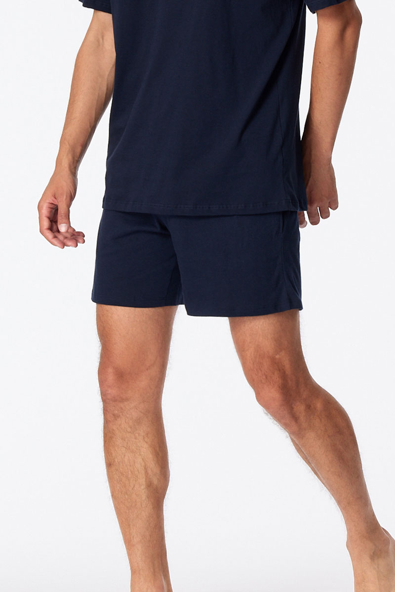 Schiesser Pyjamabroek kort model blauw