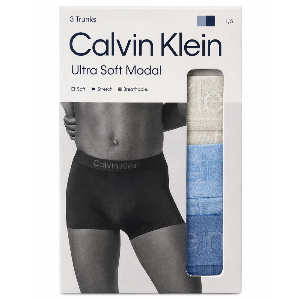 Calvin Klein Ultra soft modal 3-pack tunk blue-beige