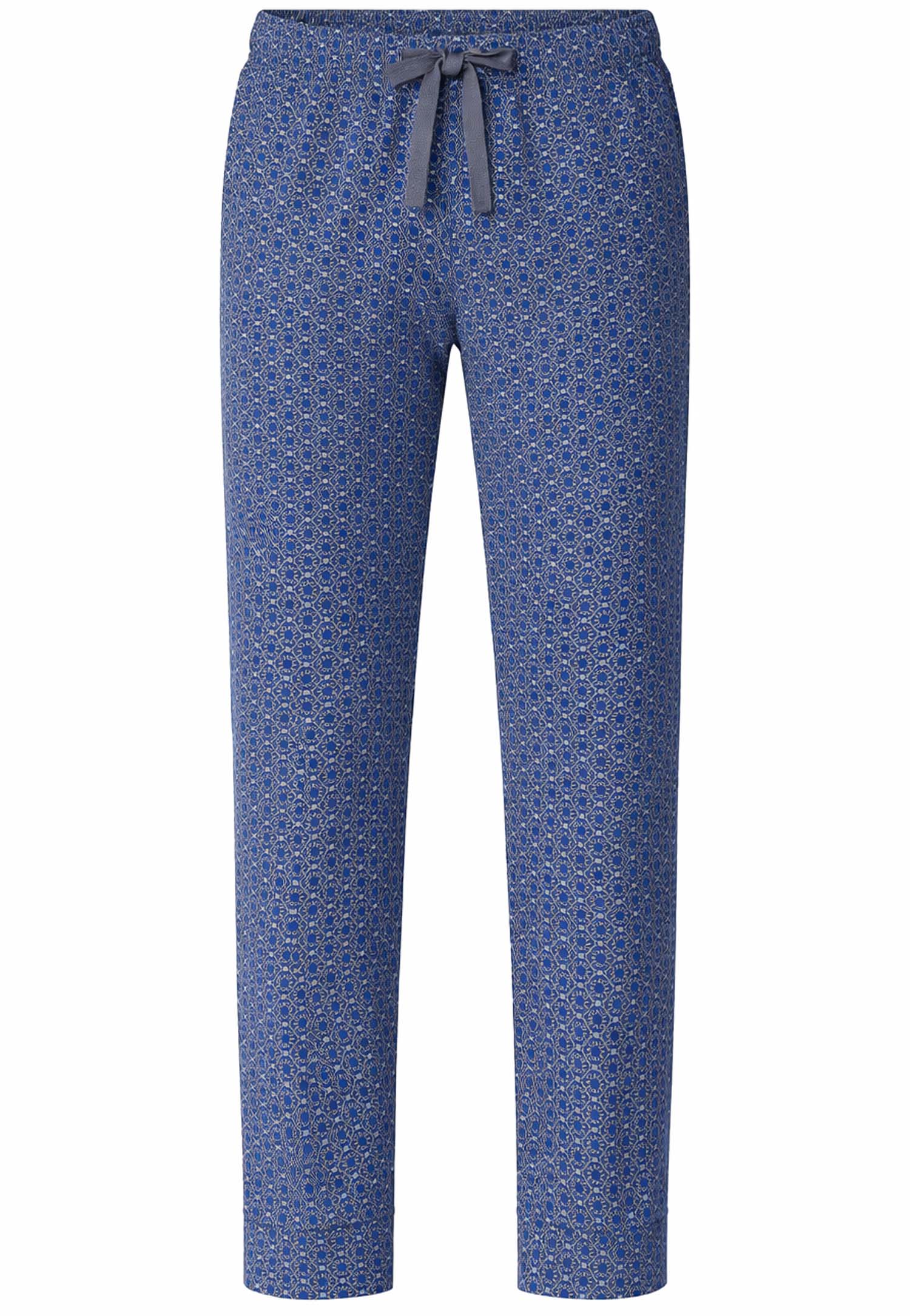 Schiesser pyjamabroek jersey blauw met printje