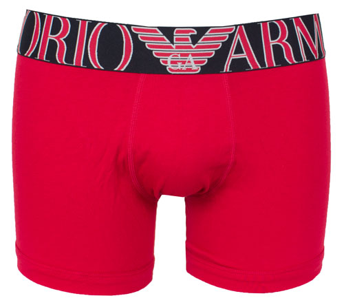 Armani Megalogo boxershort rood voorkant