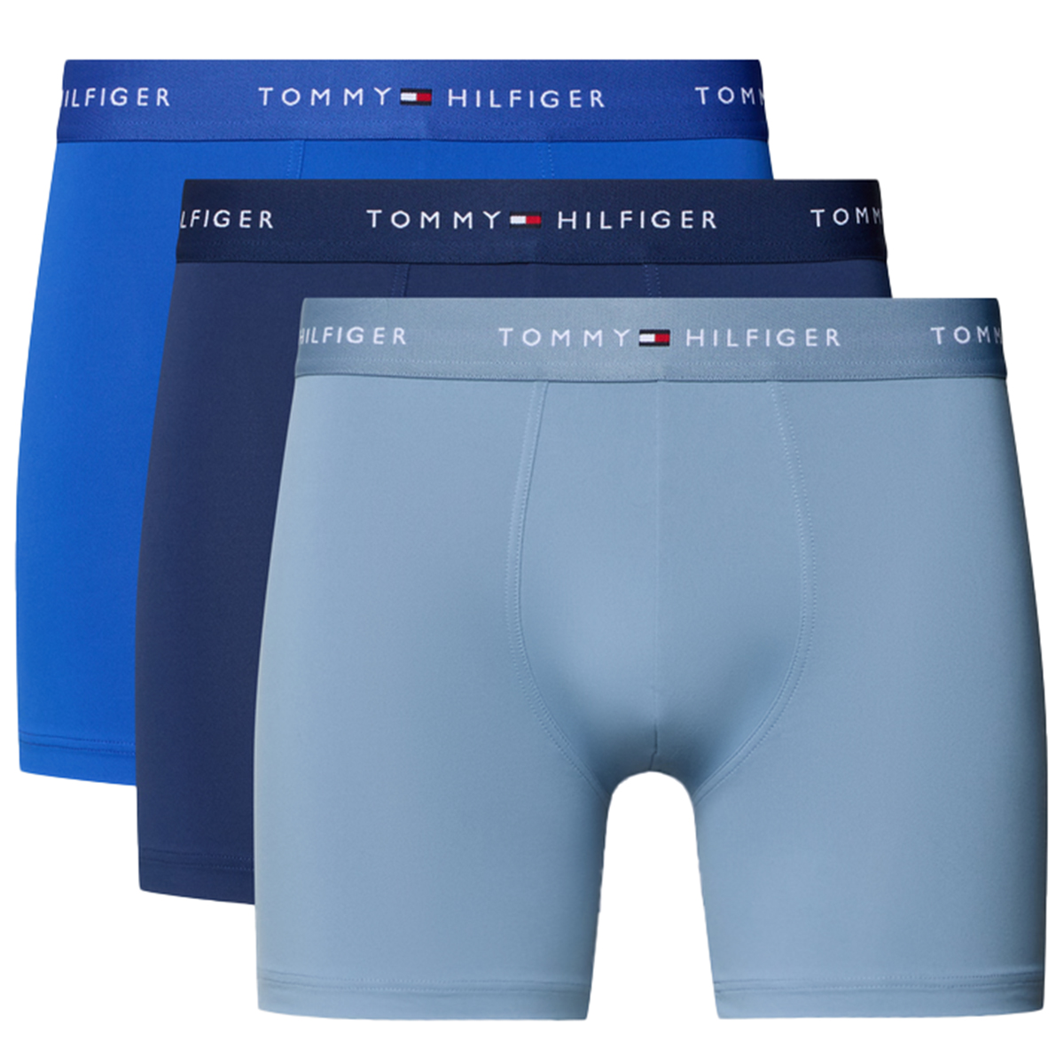 Tommy Hilfiger boxershorts microfiber 3-pack blauw