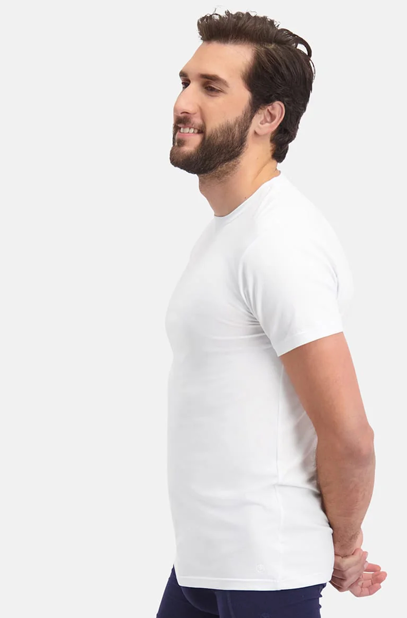 Bamboo basics T-shirts Ruben 2-pack wit