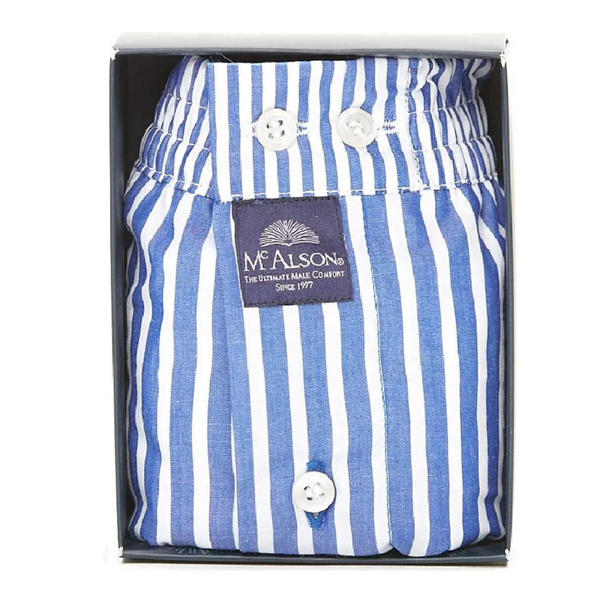Mc Alson Boxer Striped royal blue