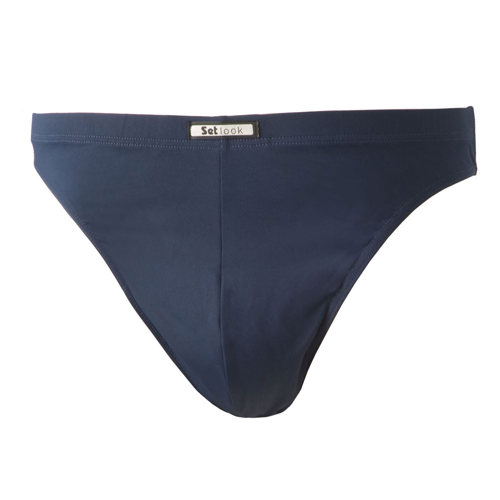 Set Heren string microfiber blauw