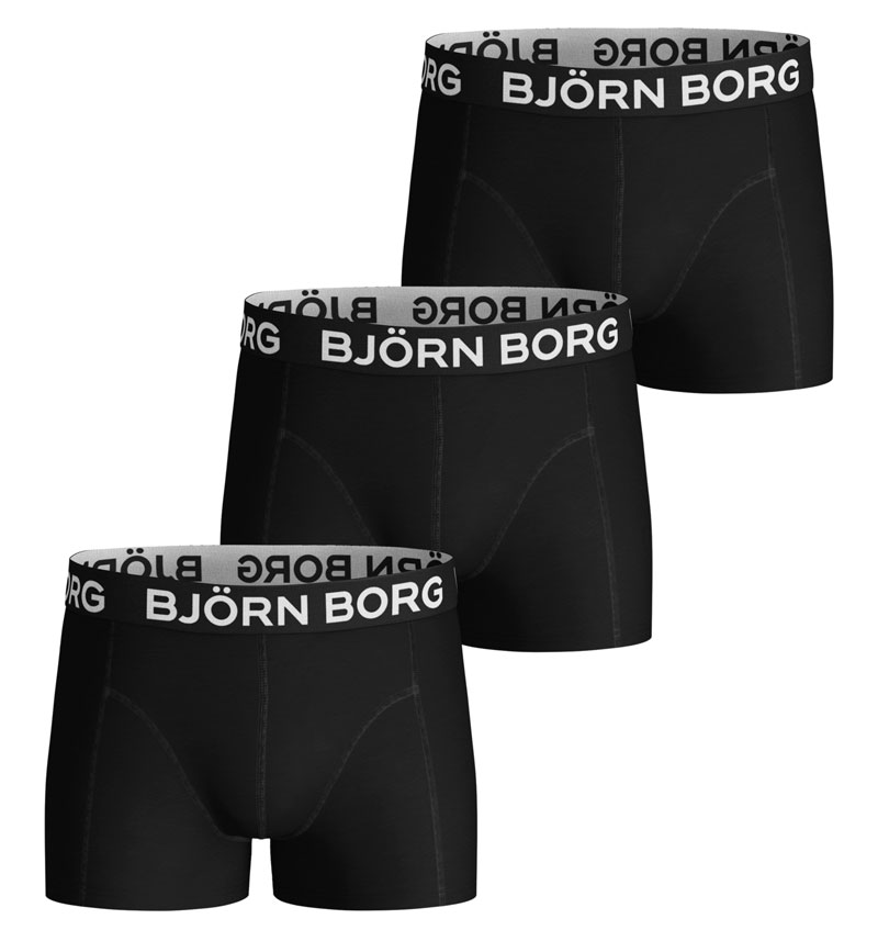 Bjorn Borg boxershort kids 3-pack zwart 9999-1230