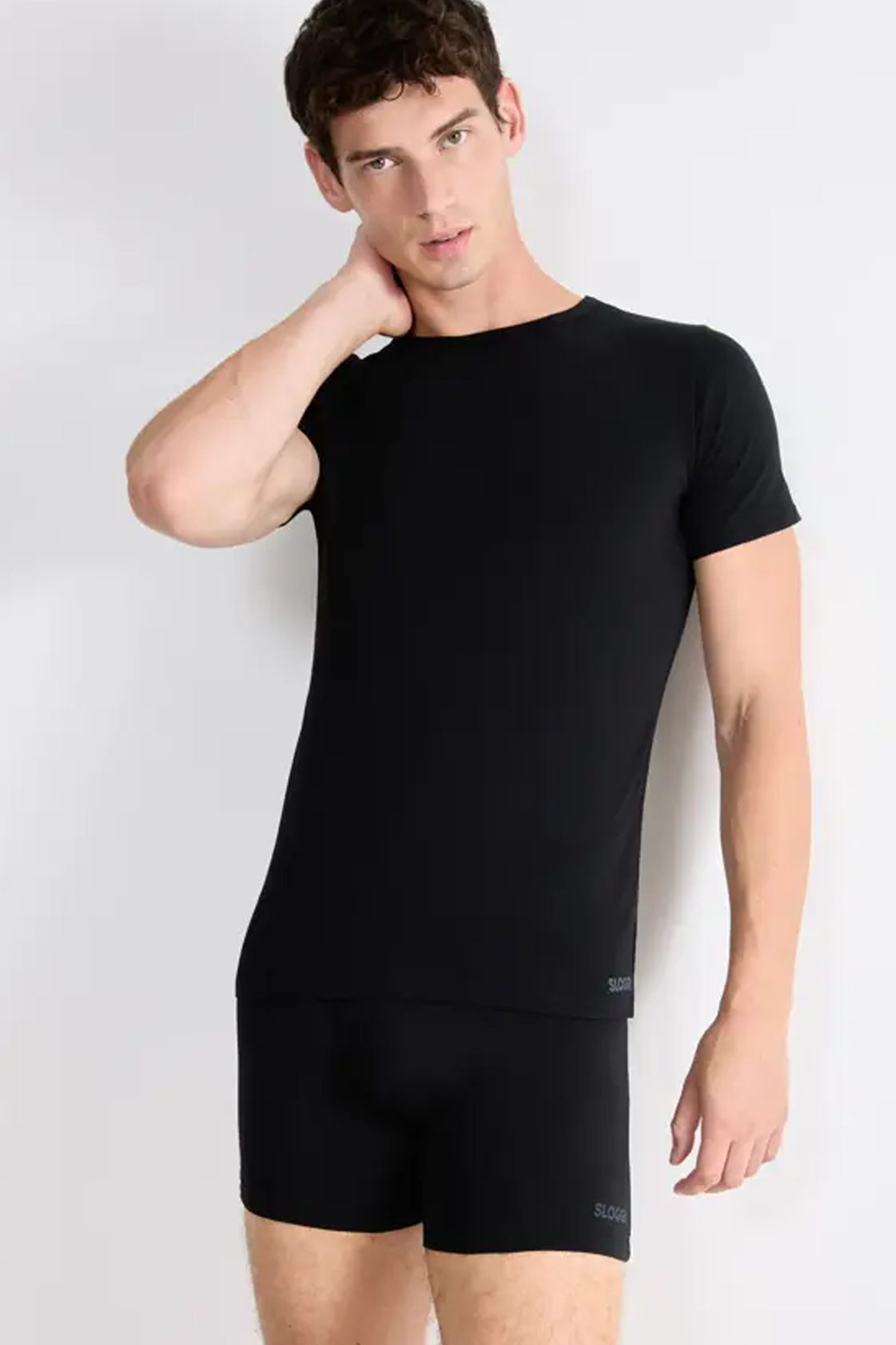 Sloggi T-shirts GO ABC 2-pack zwart