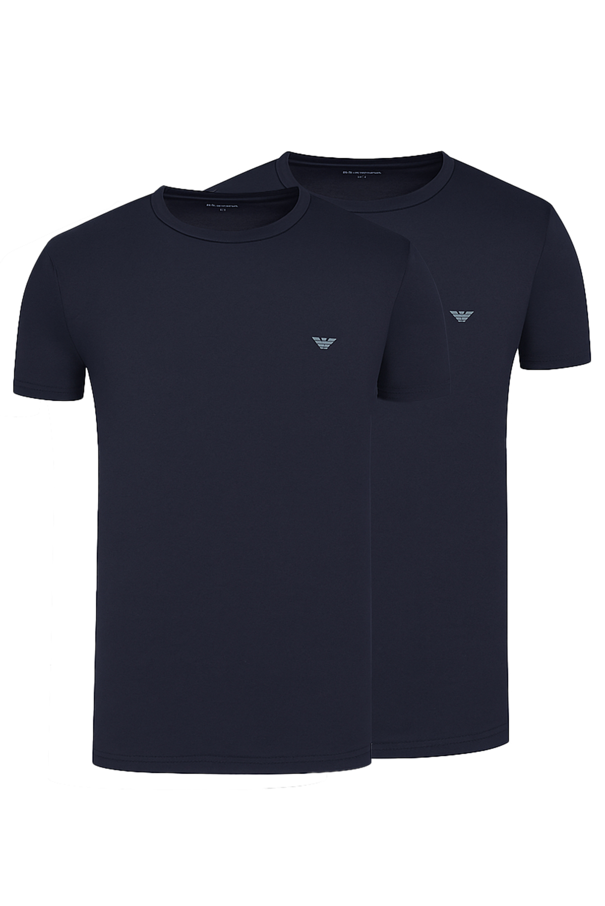Armani T-shirts Core 2-pack blauw