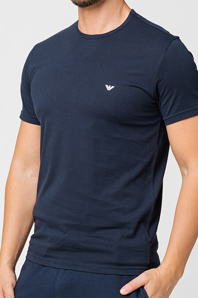 Armani T-shirts Core 2-pack blauw