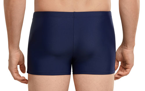 Schiesser zwemboxer met rits blauw achterkant