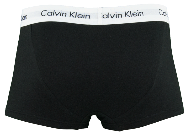 Calvin Klein boxershorts low rise zwart-wit achterkant