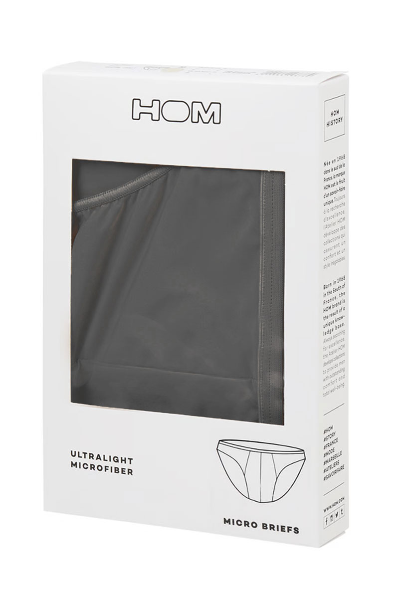 Hom Plumes micro slip antraciet
