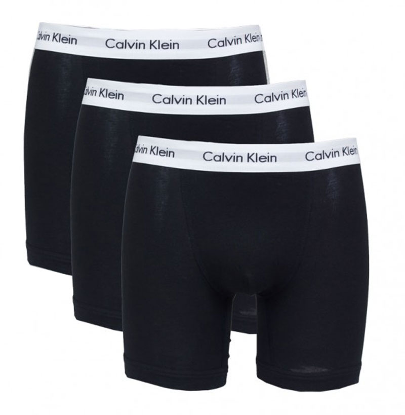 Calvin Klein boxershorts long 3-pack zwart-wit