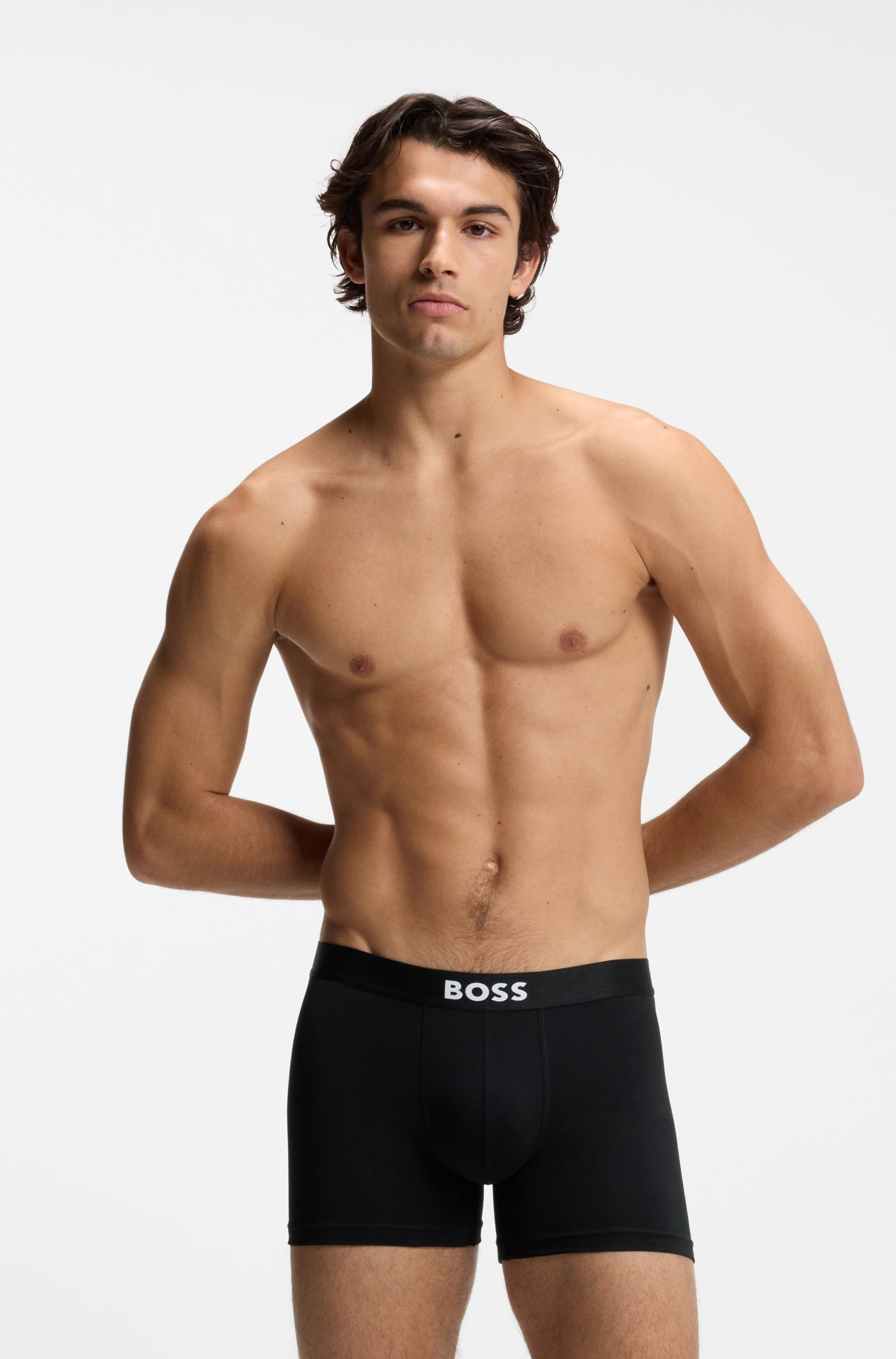 Boss ONE boxershorts 3-pack zwart  