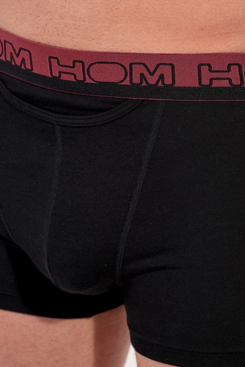 Hom Ho1 boxershorts Terry 3-pack met gulp zwart