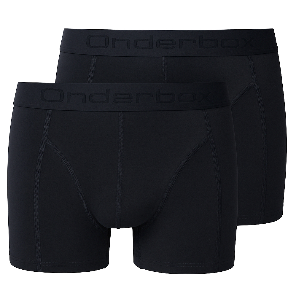 Onderbox basic boxershorts 2-pack zwart