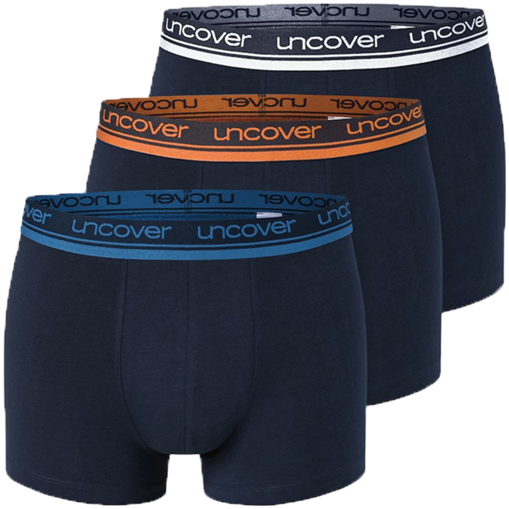 Schiesser Boxershorts Uncover 3-pack blauw