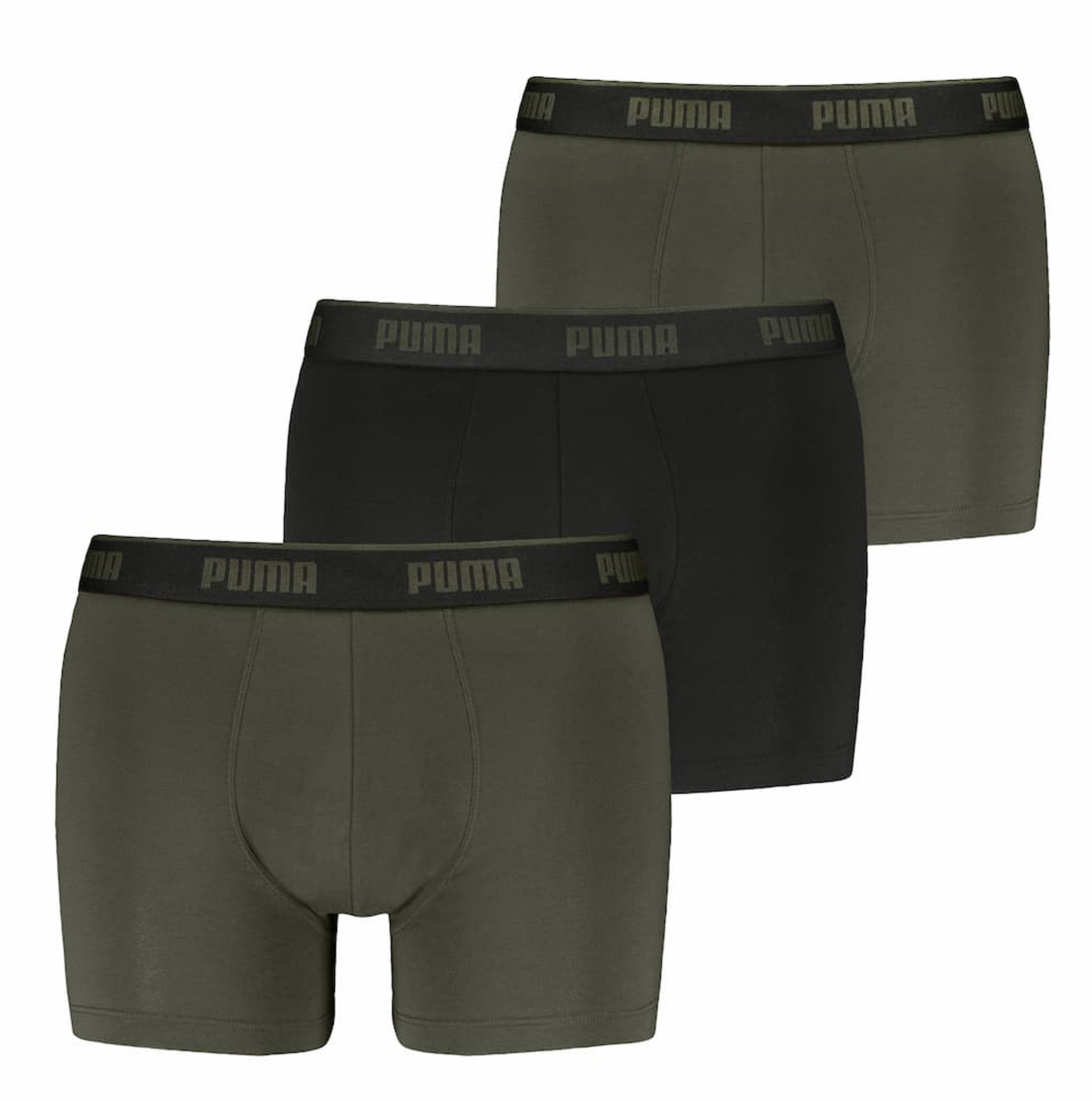 Puma Boxershorts 3-pack Comfort stretch groen