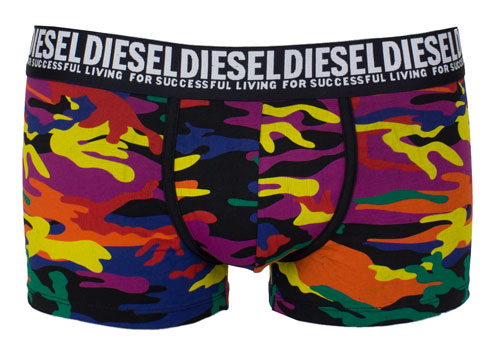 Diesel boxershorts Damien camouflage 3-pack voorkant
