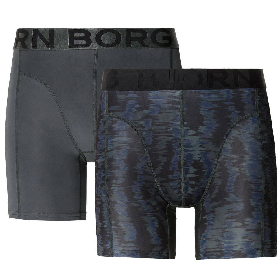 Bjorn Borg sports microfiber boxers 2-pack antraciet