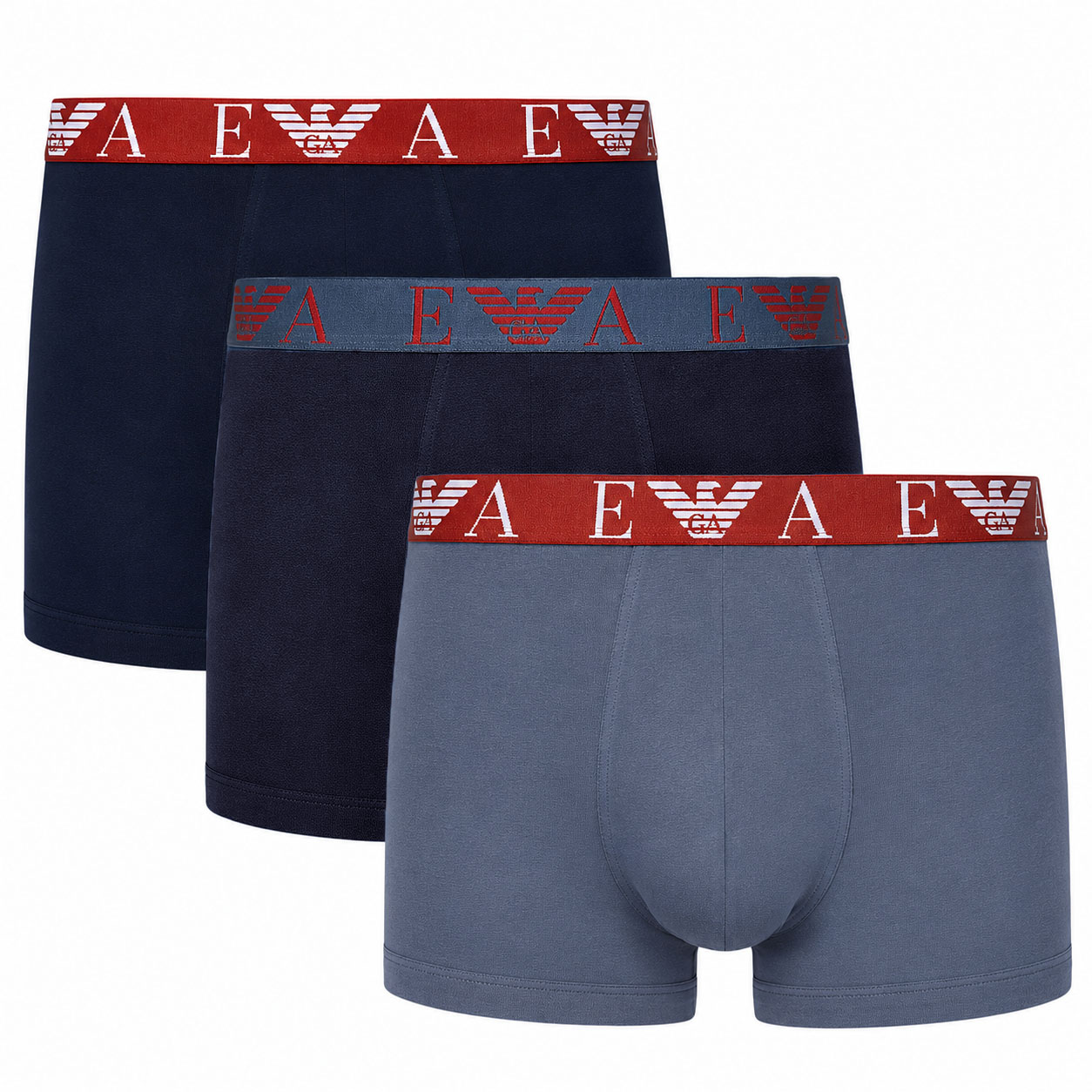 Armani boxershorts 3-pack Emporio Armani blauw