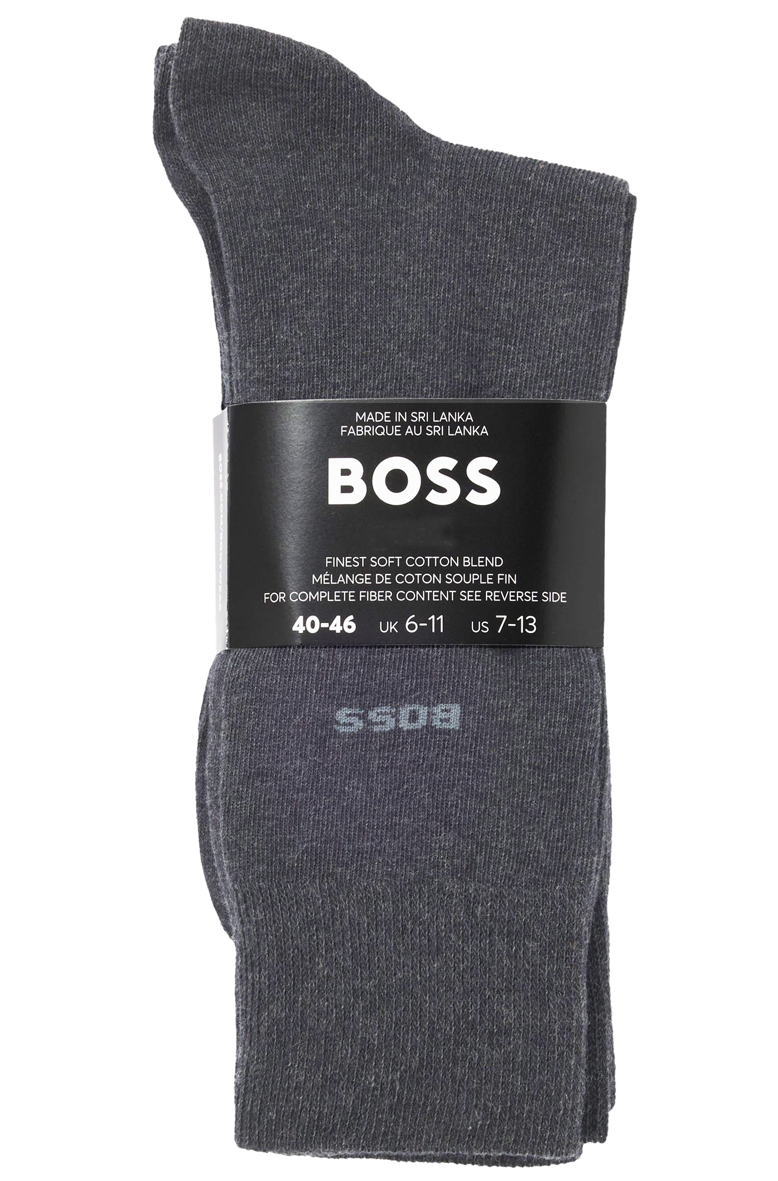 Boss Sokken 6-paar grijs